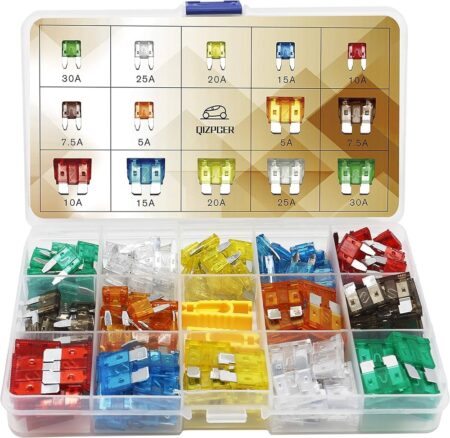 140 Pcs Automotive Fuse Kit-Blade Auto Fuse Assortment Standard & Mini