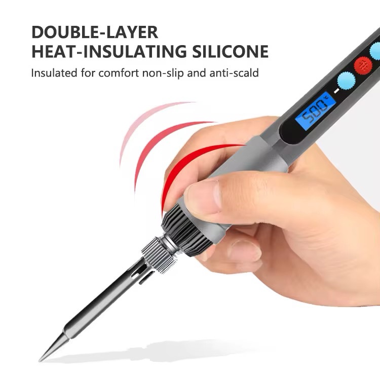 80W LCD Electric Soldering Iron Kit - Image 5