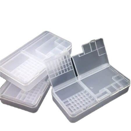 Double Layer Transparent PP Case Lock Clip Precision Screw Tool Organizer