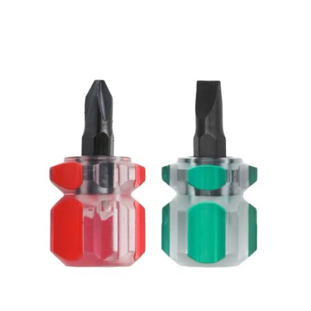 2pcs kit of Mini Screwdriver Cross-Shaped Carrot Head Black