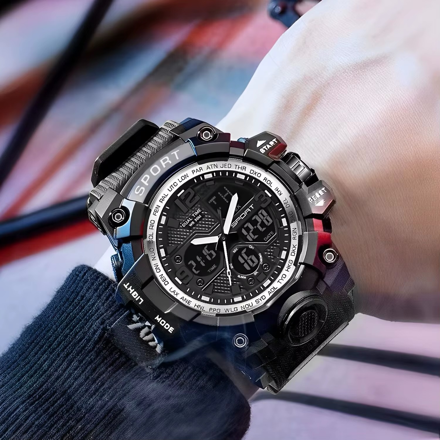 Multi Functional Digital Large Dial Watch - Image 4