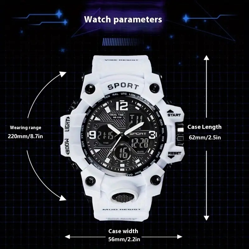Multi Functional Digital Large Dial Watch - Image 2