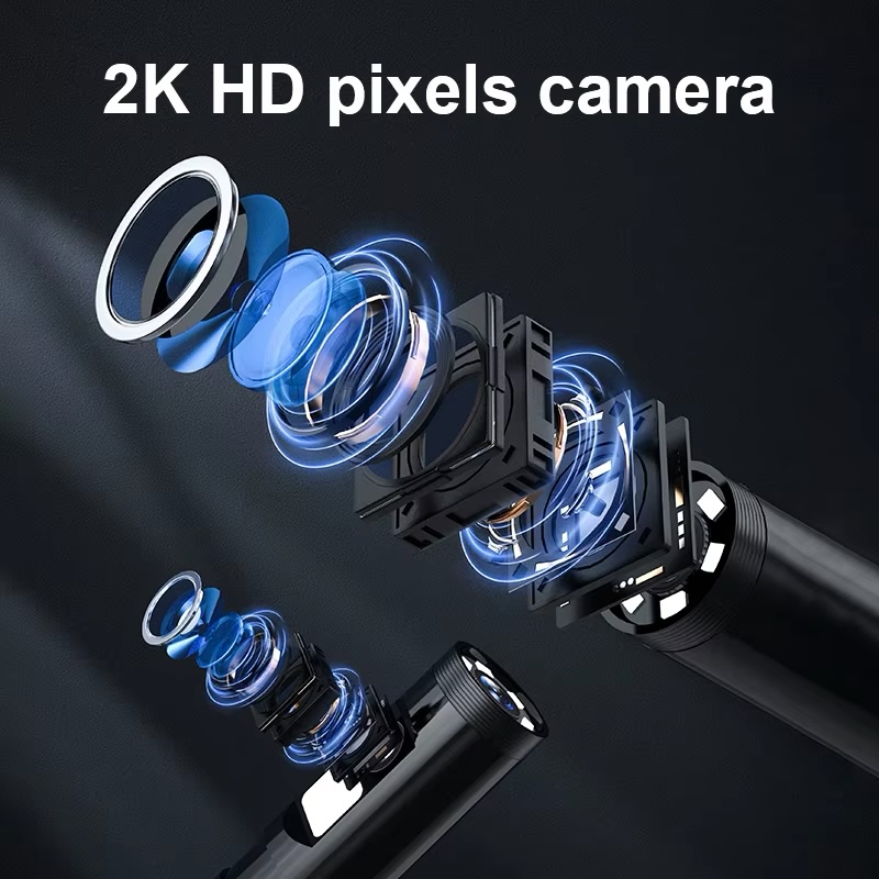 W600 8mm Wifi Box High Resolution Dual Lens Borescope 5m Pipe Snake Camera Wireless Endoscope - Image 3