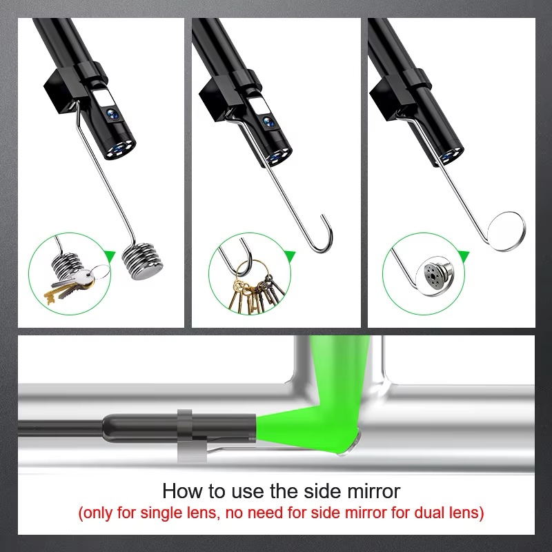 W600 8mm Wifi Box High Resolution Dual Lens Borescope 5m Pipe Snake Camera Wireless Endoscope - Image 5