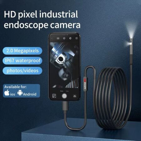IOS & Android Wireless Dual-Lens Inspection Camera - W300 Type-C Endoscope with 3m Cable