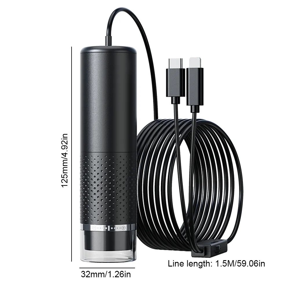 1600X Lightning Type-c Handheld Microscopes Usb Microscope Camera Compatible With Phone Android Ipad - Image 2