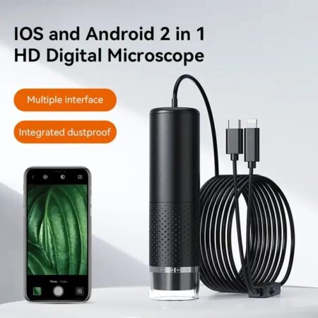 1600X Lightning Type-c Handheld Microscopes Usb Microscope Camera Compatible With Phone Android Ipad