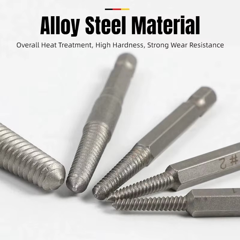 5pc Hexagon Handle Broken Head Screw Extraction Device - Image 2