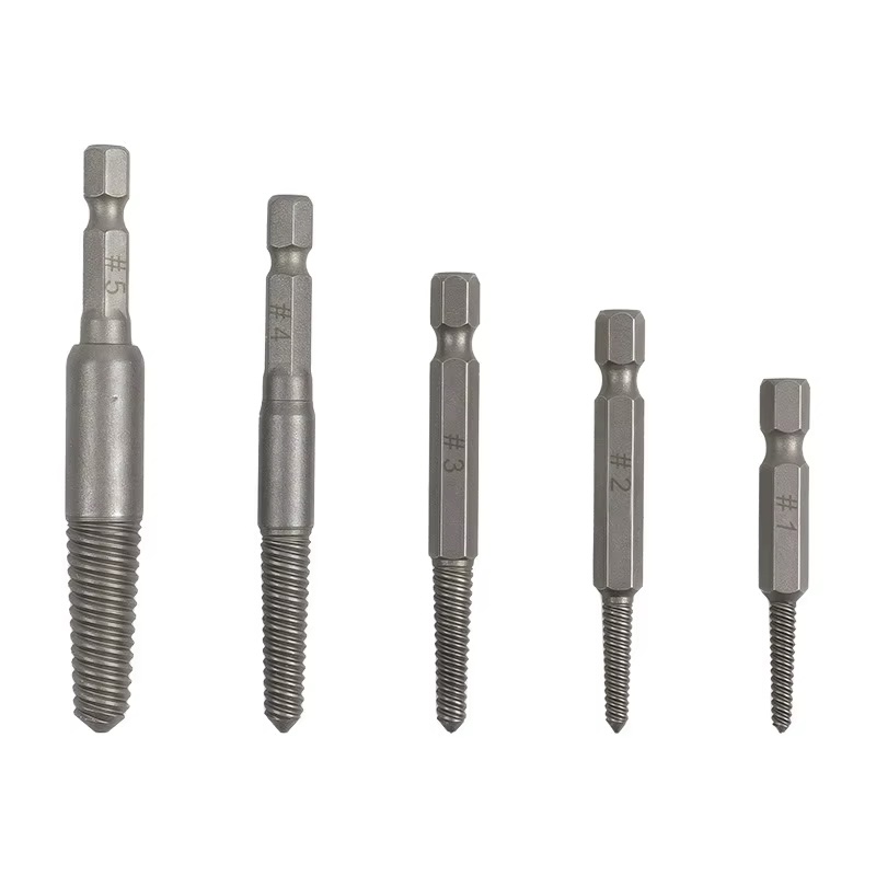 5pc Hexagon Handle Broken Head Screw Extraction Device - Image 4