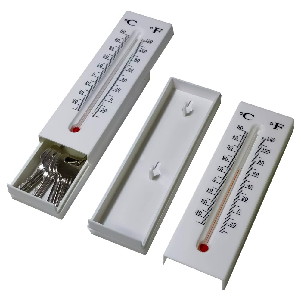 Thermometer Hidden Storage Wall Key Hideaway Storage Container for Valuables