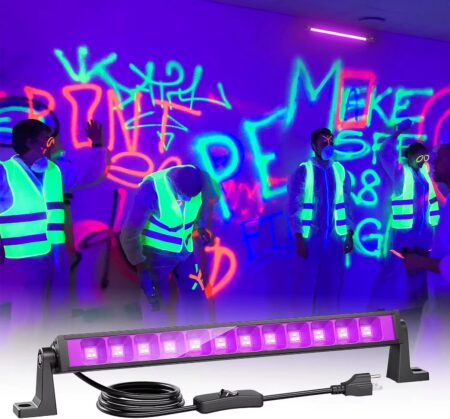 36W Upgraded UV LED Black Light Bar 40LED Wall Party Flood Light