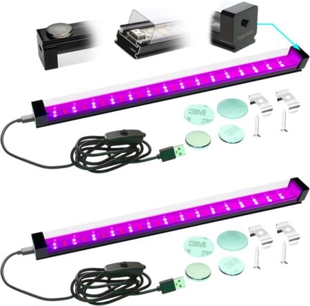 Black Light Bar 10W LED Blacklight Wall Mount USB UV Strip Lights